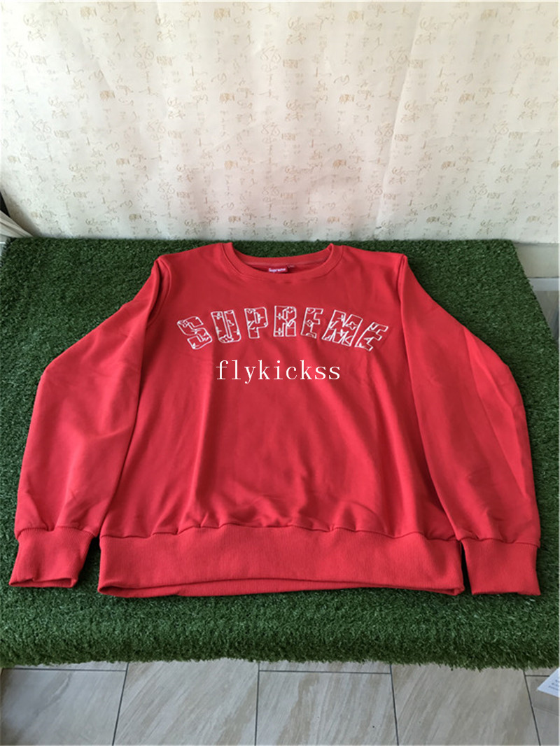 Supreme Logo Red Hoodie